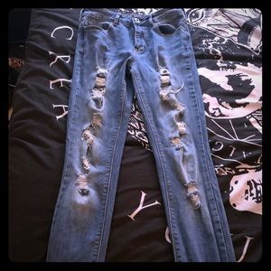 Bullhead skinny high rise jeans from hollister